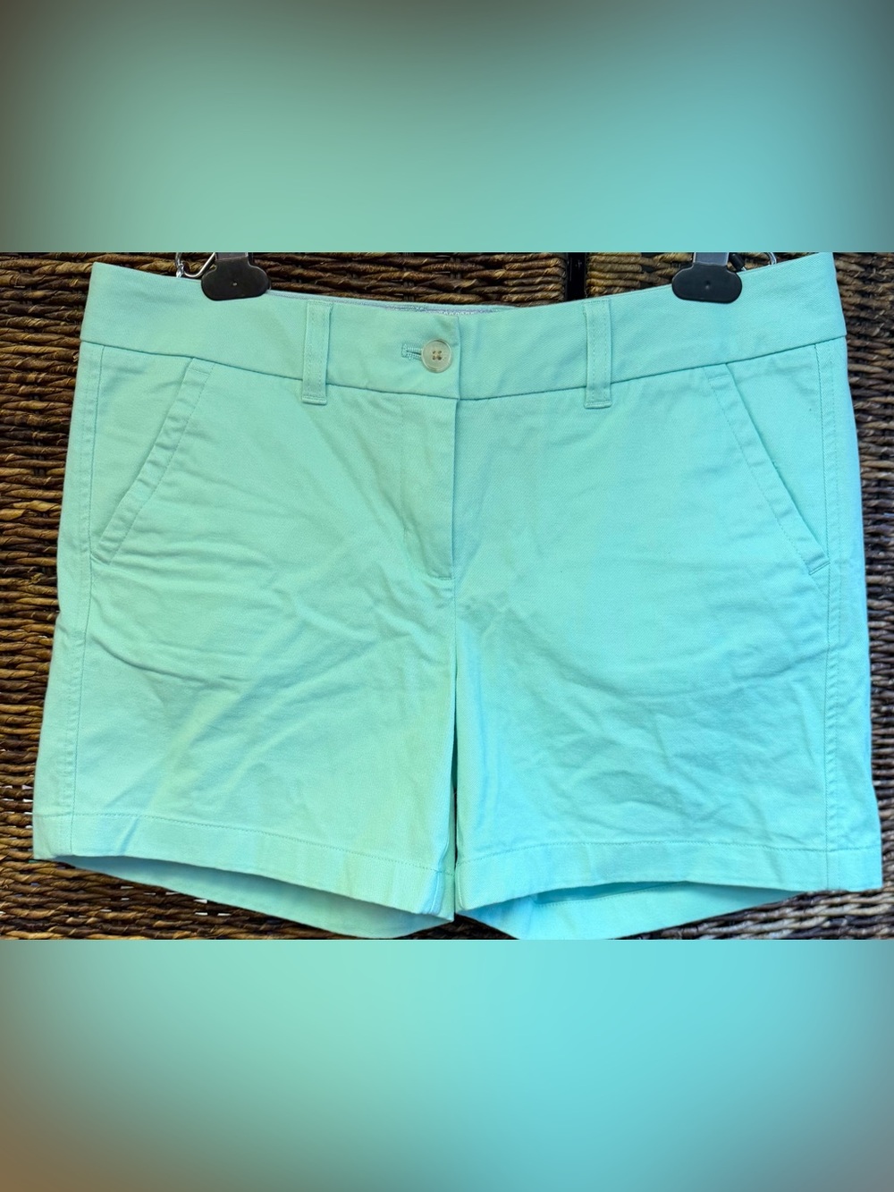 Southern Tide Mint Green Women's Bermuda Shorts, Size:6